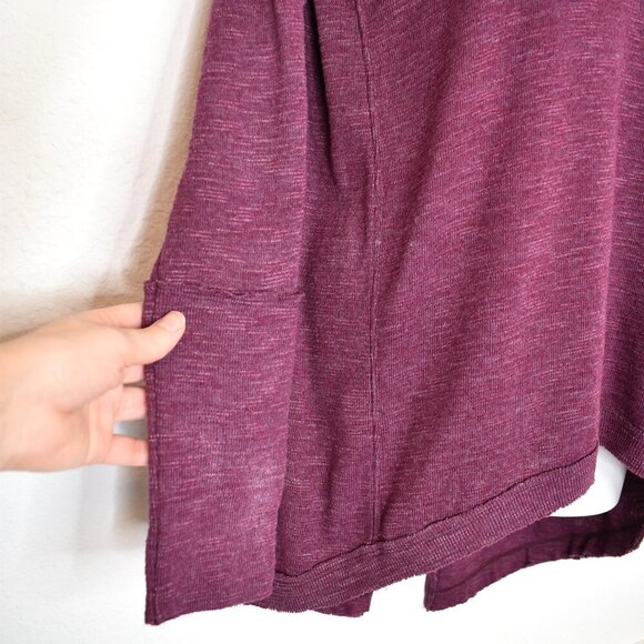 We The Free Mock Neck Top Sz S Slit Back Relaxed Fit Baselayer Boho Langelook - Picture 7 of 16